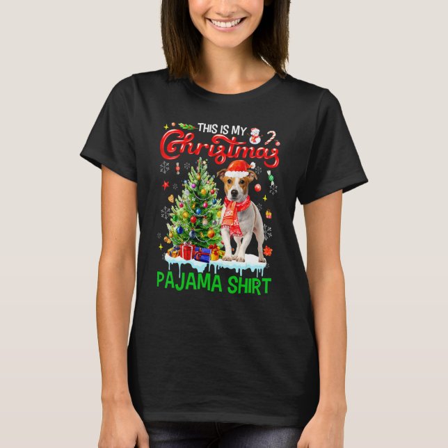 Esta é Minha Camisa de Natal do Jack Russell Cache (Frente)