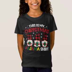 Esta é Minha Camisa de Pijama de Natal Família Gno