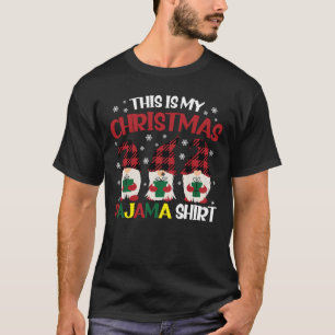 Esta é Minha Camisa de Pijama de Natal Família Gno