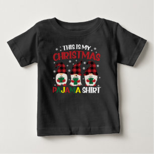 Esta é Minha Camisa de Pijama de Natal Família Gno