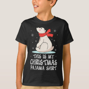 Esta é Minha Camisa de Pijama de Natal Urso Polar