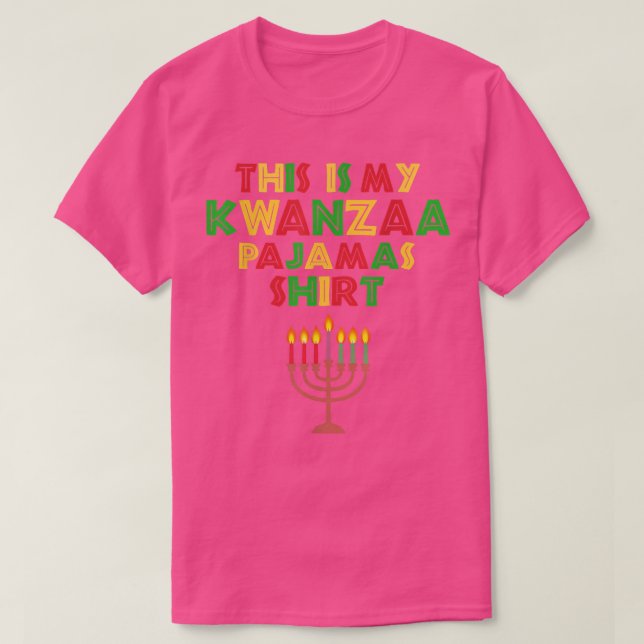 Esta É Minha Camisa De Pijama Kwanzaa (Frente do Design)
