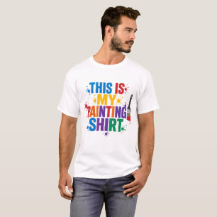 Esta é Minha Camisa de Pintura Amantes da Arte Div