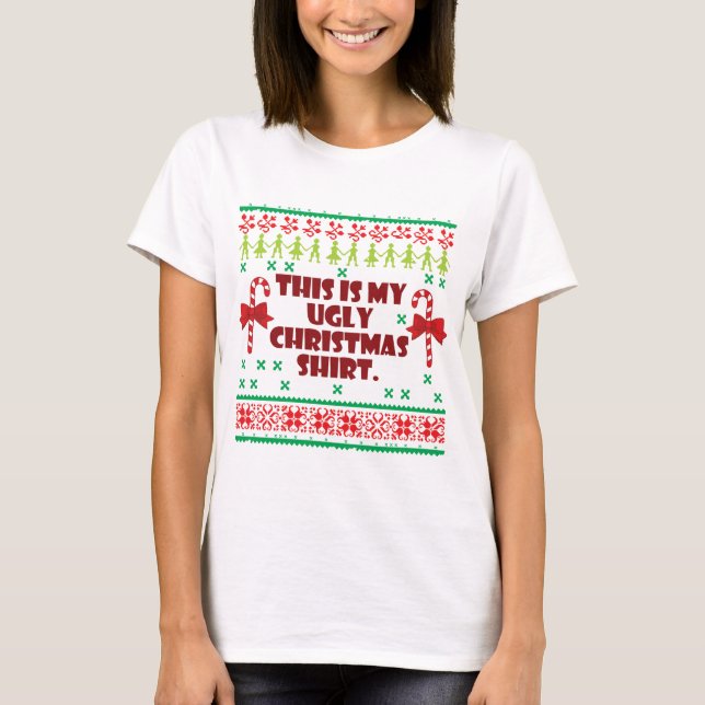 Esta é minha camisa feia do Natal (Frente)