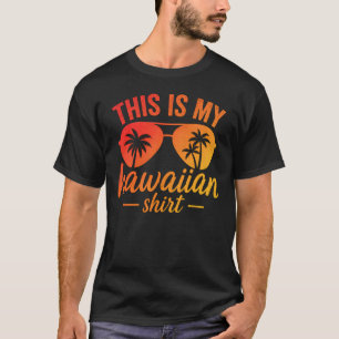 Esta é Minha Camisa Havaiana Óculos de Sol Praia P
