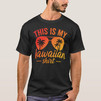Esta é Minha Camisa Havaiana Óculos de Sol Praia P