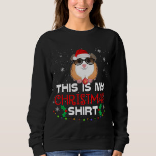 Esta é Minha Camiseta de Natal do Porquinho-da-índ