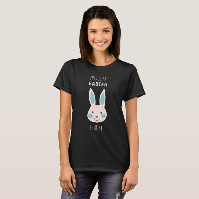 Esta É Minha Camiseta De Páscoa Bunny Tee (Frente Completa)