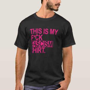 Esta é minha camiseta do F fascismo - Fique contra