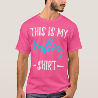 Esta É Minha Tricô Camiseta Divertida Presente Tri