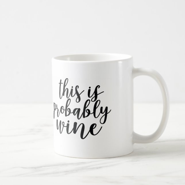 Esta é provavelmente caneca de café do vinho (Direita)