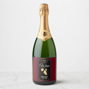 Esta etiqueta de vinho premium
