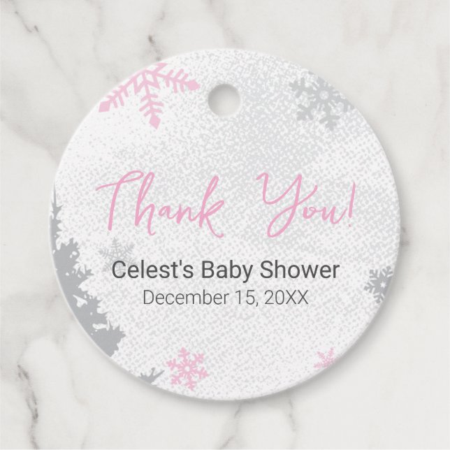 Está frio fora da etiqueta de favor rosa (Frente)