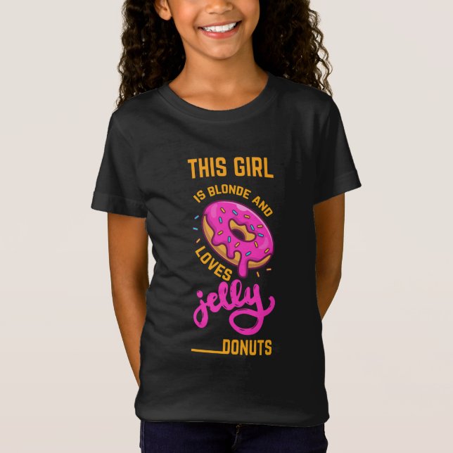 Esta garota adora camisa gelada de rosquinha (Frente)