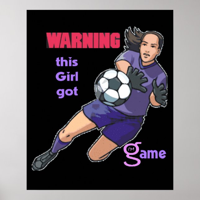 Esta garota ganhou Poster de jogo (futebol) (Frente)