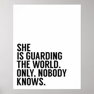 Está guardando o poster do mundo