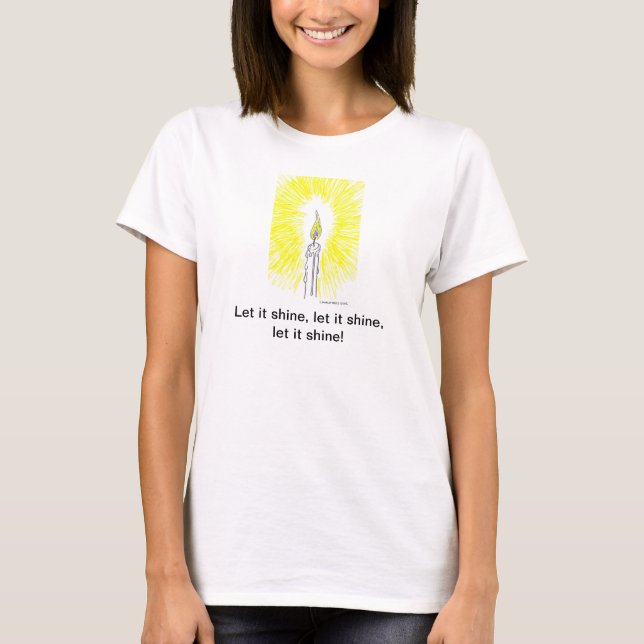 "Esta luz pequena de meus" camisa (todos os (Frente)