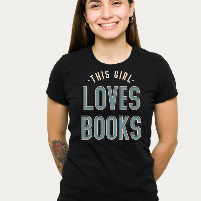 Esta Menina Adora A Camiseta De Livros (Criador carregado)