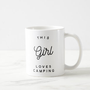 Esta menina ama acampar - canecas de acampamento