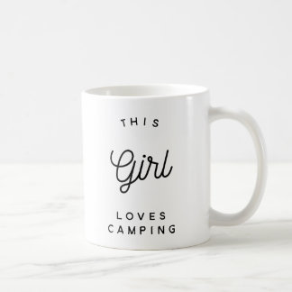 Esta menina ama acampar - canecas de acampamento