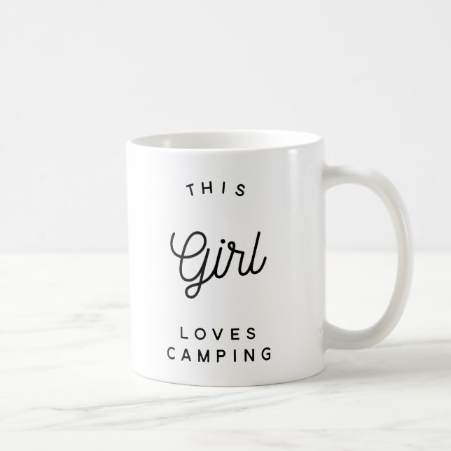 Esta menina ama acampar - canecas de acampamento (Direita)