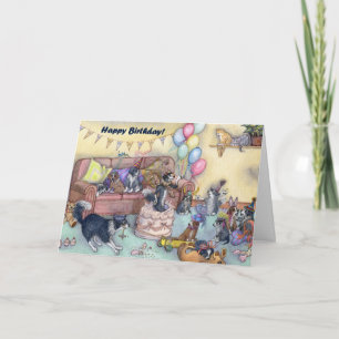 Está na hora da festa! Cartão de Estilo de Anivers