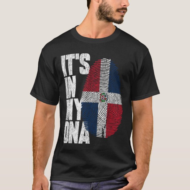Está no meu DNA, a camisa dominicana, um presente  (Frente)