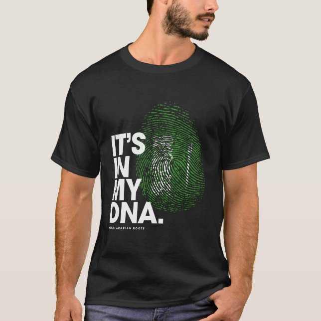 Está No Meu Dna Arábia Saudita A Camisa De Bandeir (Frente)