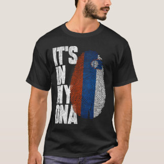 Está no meu DNA - Camisa Eslovena Orgulhosa Presen