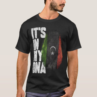 Está no meu DNA, Camisa Líbia Orgulhosa, com a ban