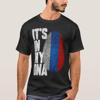 Está no meu DNA Camisa russa Orgulhosa Presente hi