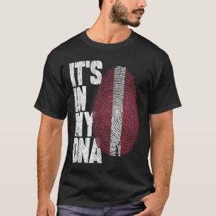 Está no meu DNA letão Camisa Orgulhosa Presente Hi