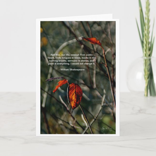 Esta Nossa Vida - Cartão de Citação Shakespeare (Frente)