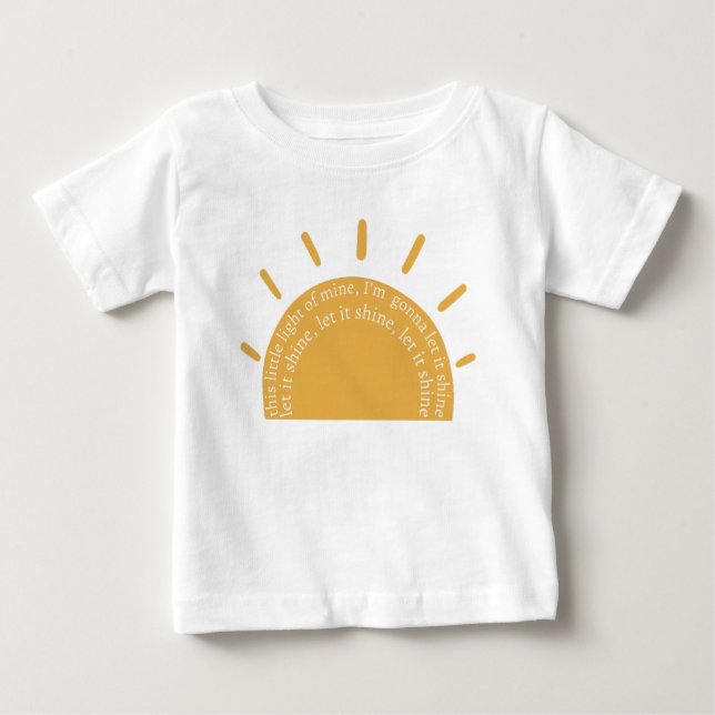 Esta Pequena Luz Da Minha Camisa De Bebê Cristã (Frente)