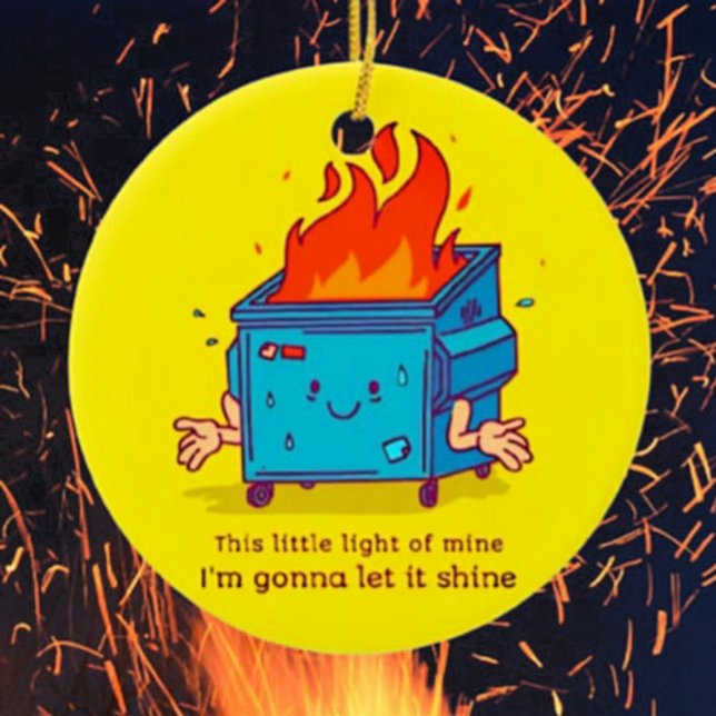 Esta Pequena Luz: Ornamento De Cerâmica De Fogo De (Criador carregado)