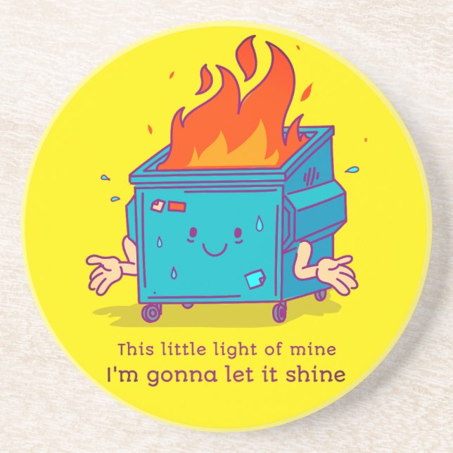 Esta Pequena Luz: Porta copos De Pedra De Fogo Idi (Frente)