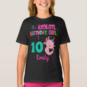 Esta Rapariga Axolotl é uma Camiseta Salamander A