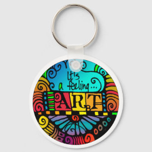 Está sentindo… a ARTE! Chaveiro para o artista