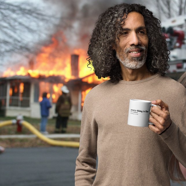 Está tudo bem (haha não é.) Caneca (Criador carregado)