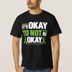 Está Tudo Bem Não Estar Tudo Bem Camisa Saúde Ment