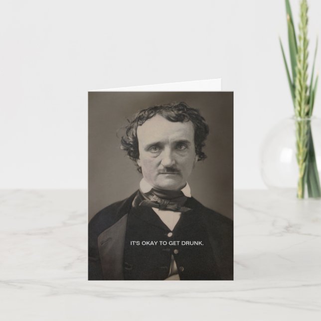 Está tudo bem receber um cartão de saudação Bebado (Frente)