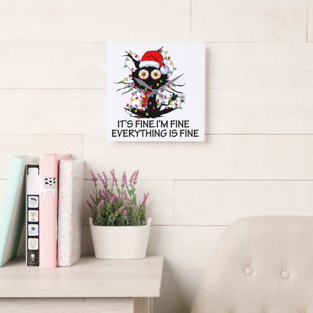 Está tudo bem! Relógio de Parede em AcrílicoWall C (Sala de leitura)