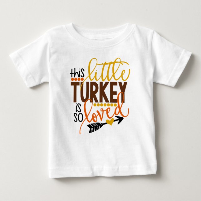 Esta Turquia pequena é assim que camisa amada da (Frente)