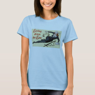 Estabelecendo a camisa do T das mulheres da lei