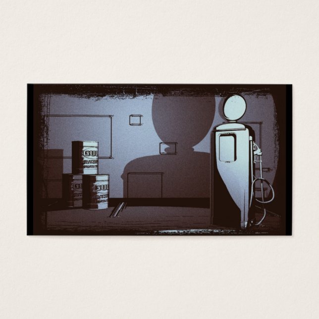 ESTAÇÃO DE GÁS DE VINTAGEM AZUL (Frente)