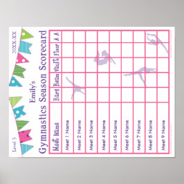 Estação de ginástica Conheça Scorecard Poster 9 AA