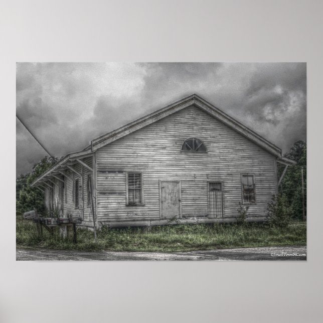 Estação de linha aérea de bordo Poster (Frente)