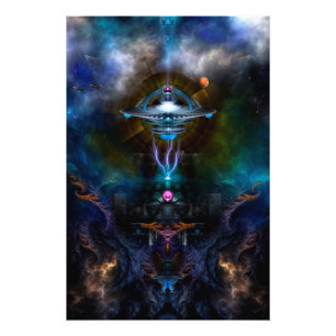 Estação Espacial Ansariante Foto Fractal Art Ampli
