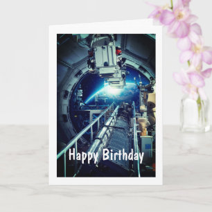Estação Espacial, Cartão de Aniversário Dobrado de