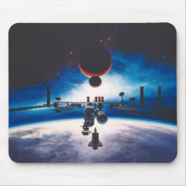 Estação espacial Mousepad da liberdade